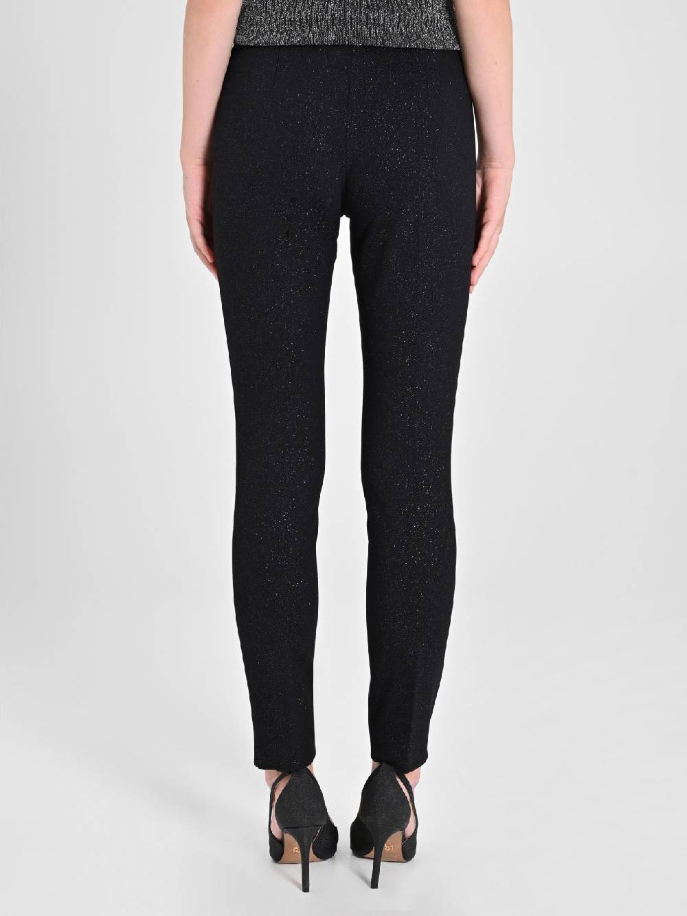 Rinascimento Pantaloni Glitter Neri Saldi Di Fabbrica