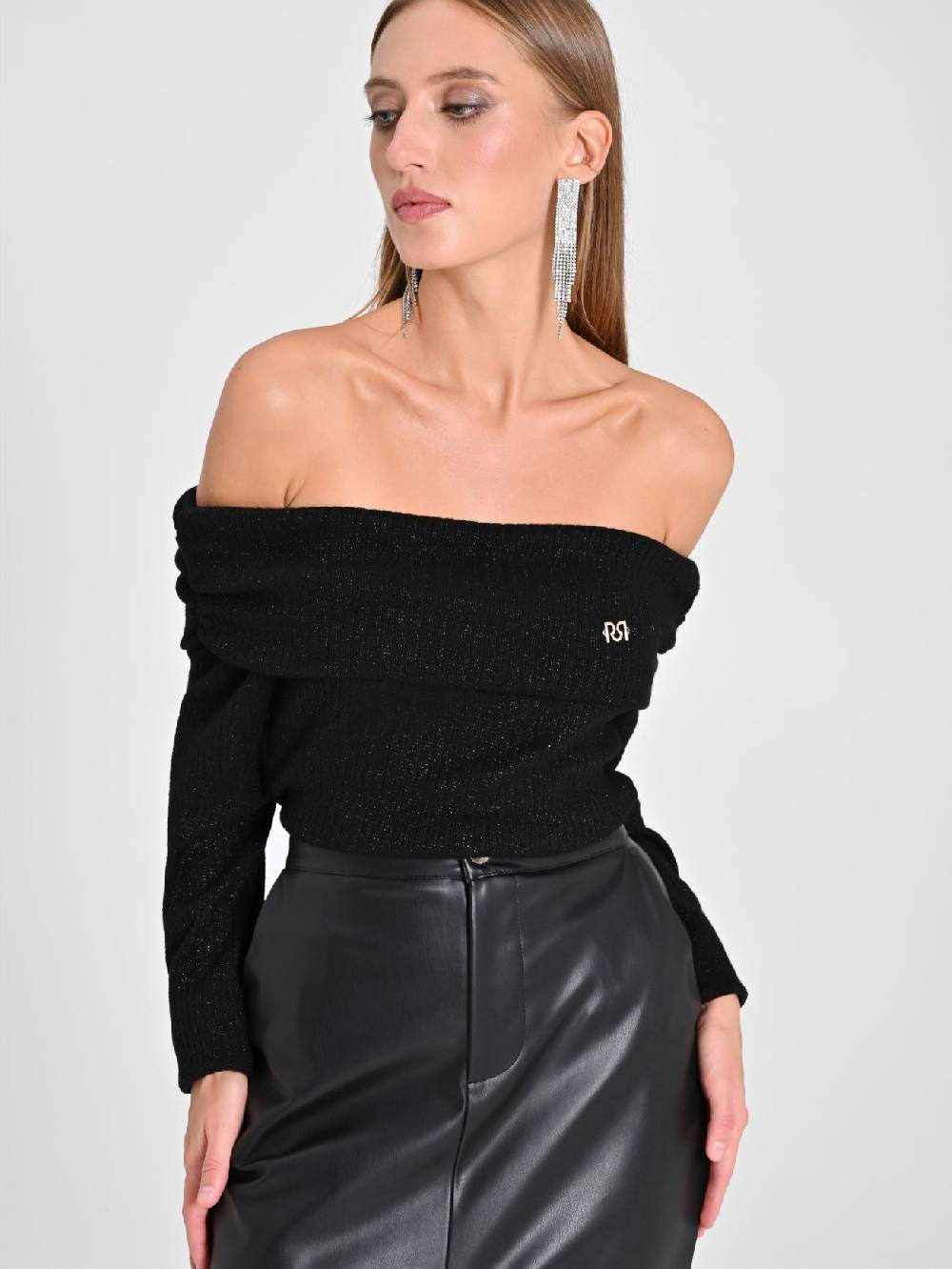 Rinascimento Maglia Lurex Nera I Più Venduti