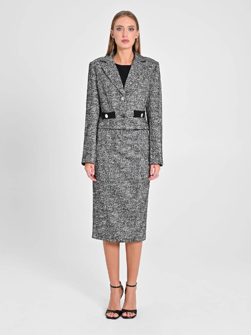 Rinascimento Giacca Tweed Lurex Nuova