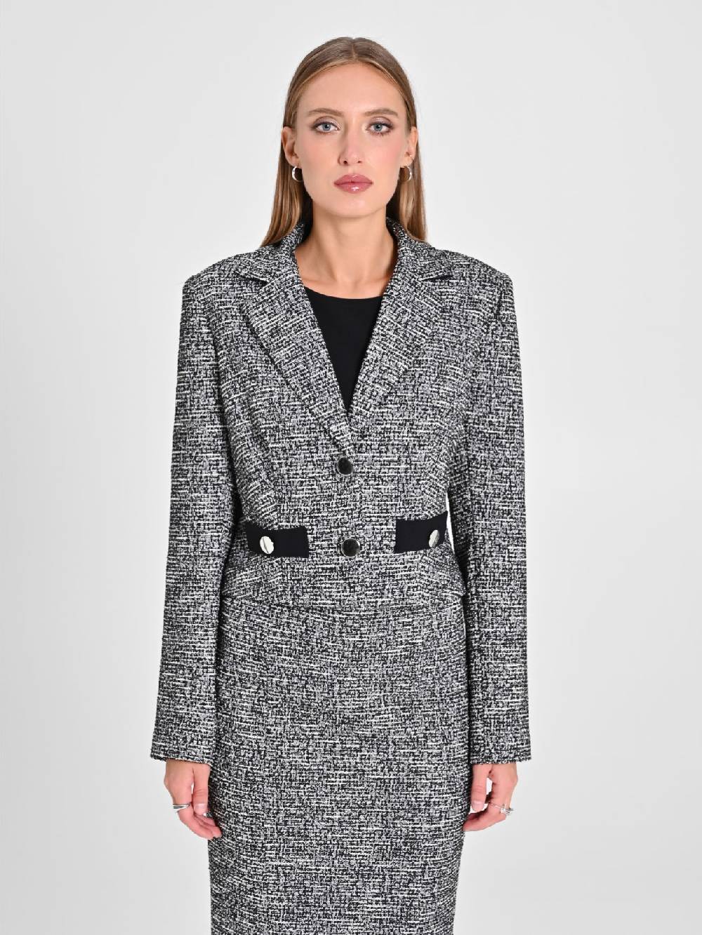 Rinascimento Giacca Tweed Lurex Nuova