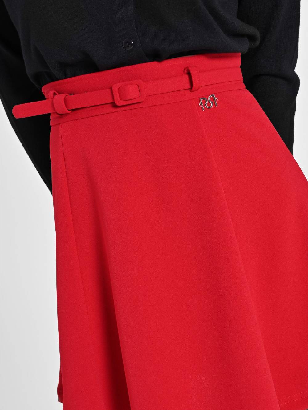 Rinascimento Mini Gonna Rossa con Cinturino 2025