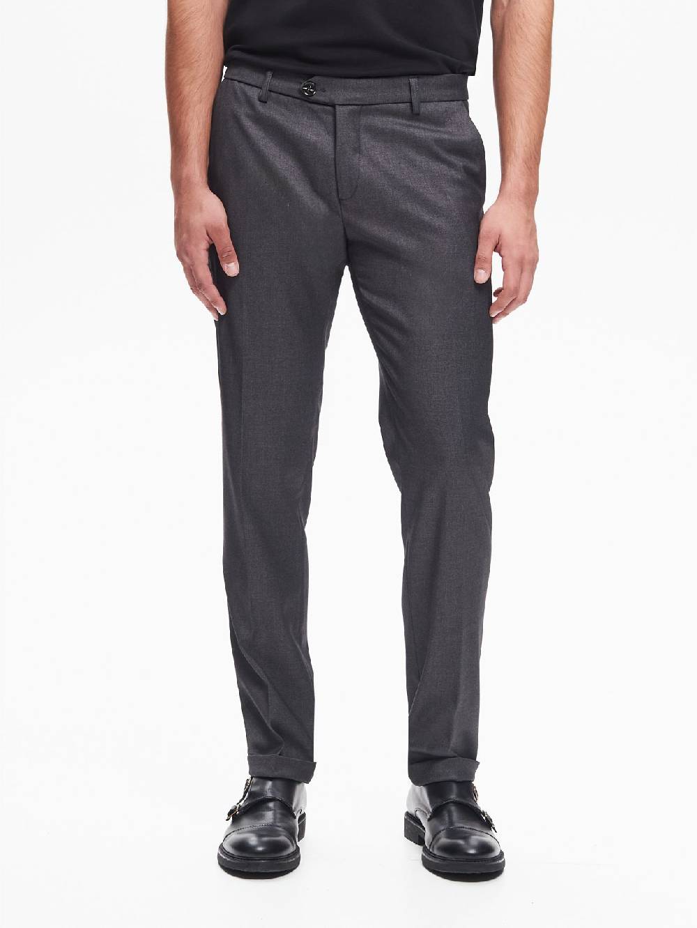 Rinascimento Pantaloni da abito Uomo Poliviscosa Antracite QB24 Sottocosto