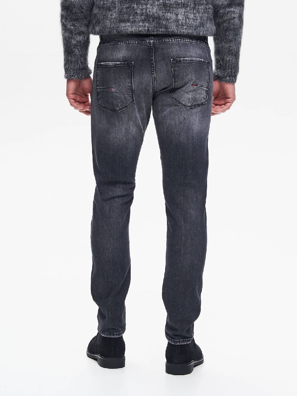 Rinascimento Jeans Regular-Fit Uomo Nero QB24 Convenienza