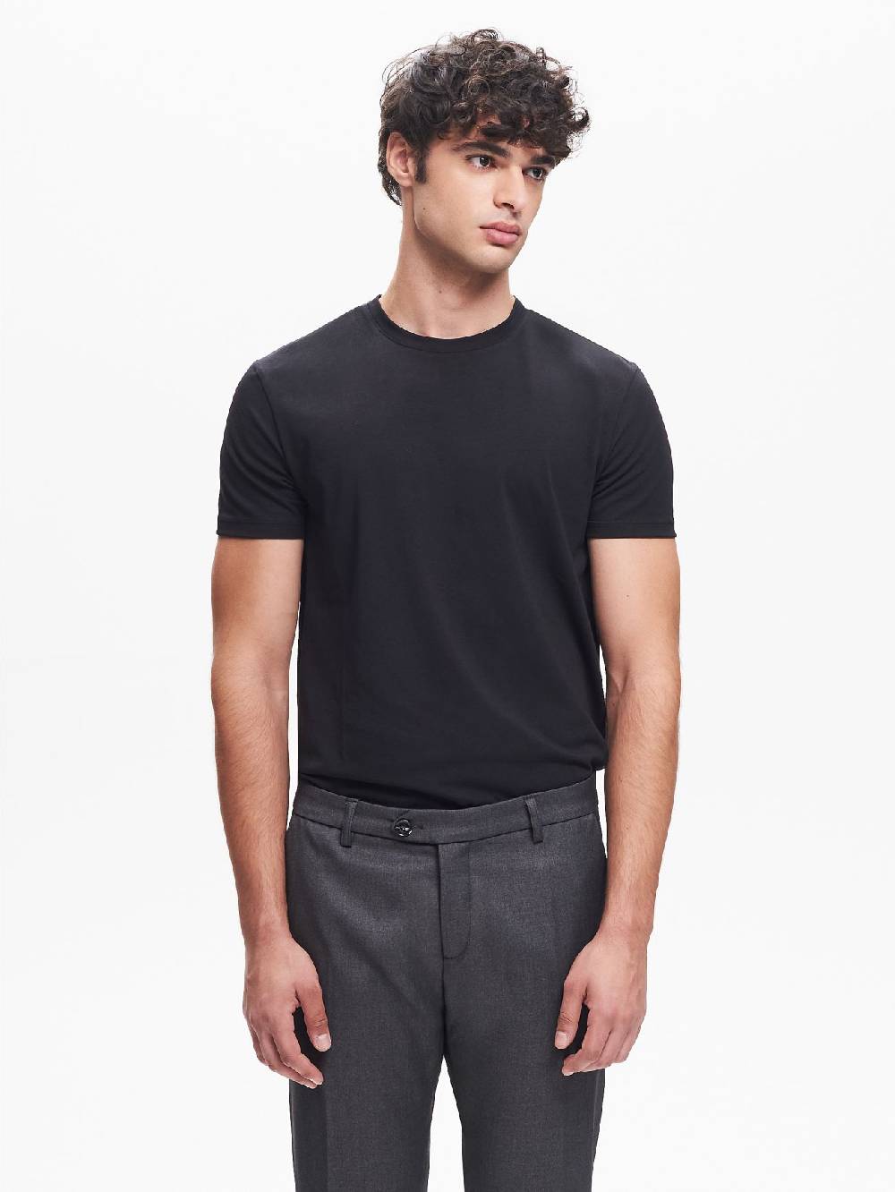 Rinascimento T-shirt Girocollo Uomo Nero QB24 Novità