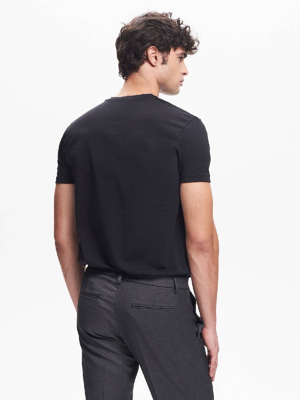 Rinascimento T-shirt Girocollo Uomo Nero QB24 Novità