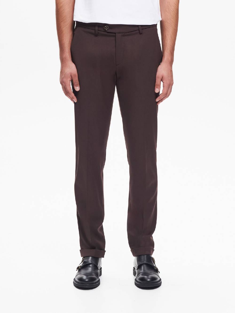 Rinascimento Pantaloni da abito Uomo Poliviscosa Moro QB24 Outlet