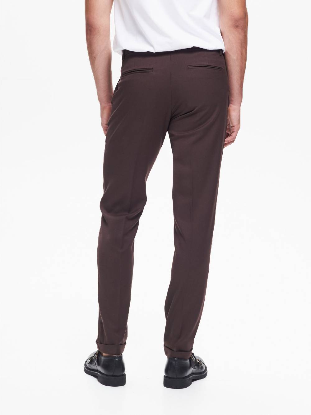Rinascimento Pantaloni da abito Uomo Poliviscosa Moro QB24 Outlet
