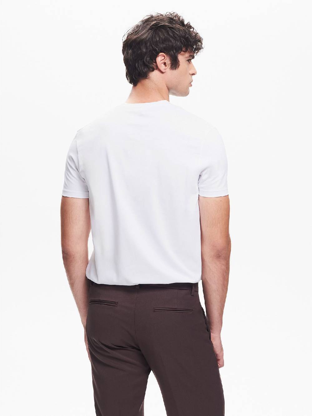 Rinascimento T-shirt Girocollo Uomo Bianco QB24 In Vendita