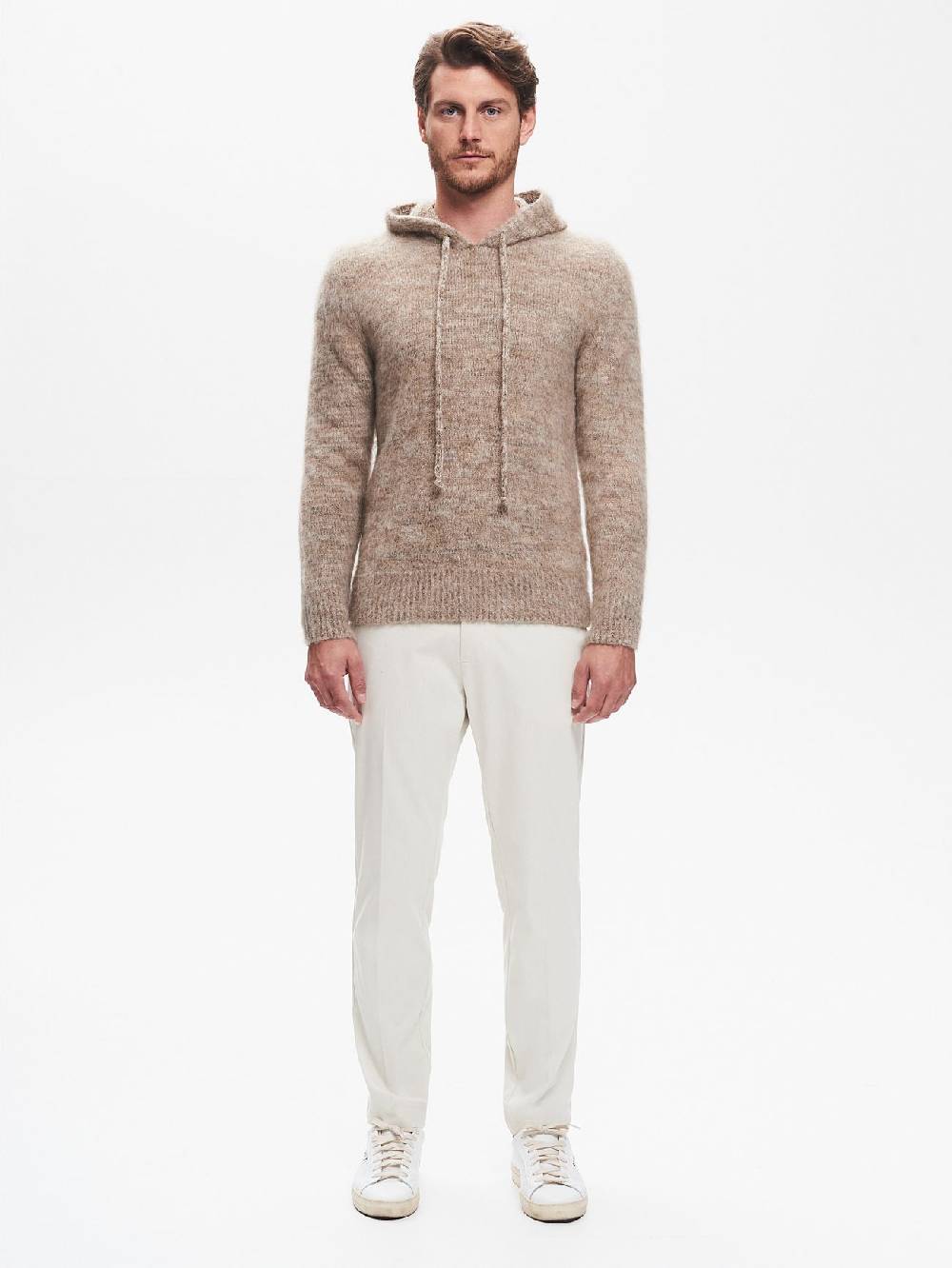Rinascimento Maglia con Cappuccio Uomo Garzata QB24 Vendita Calda