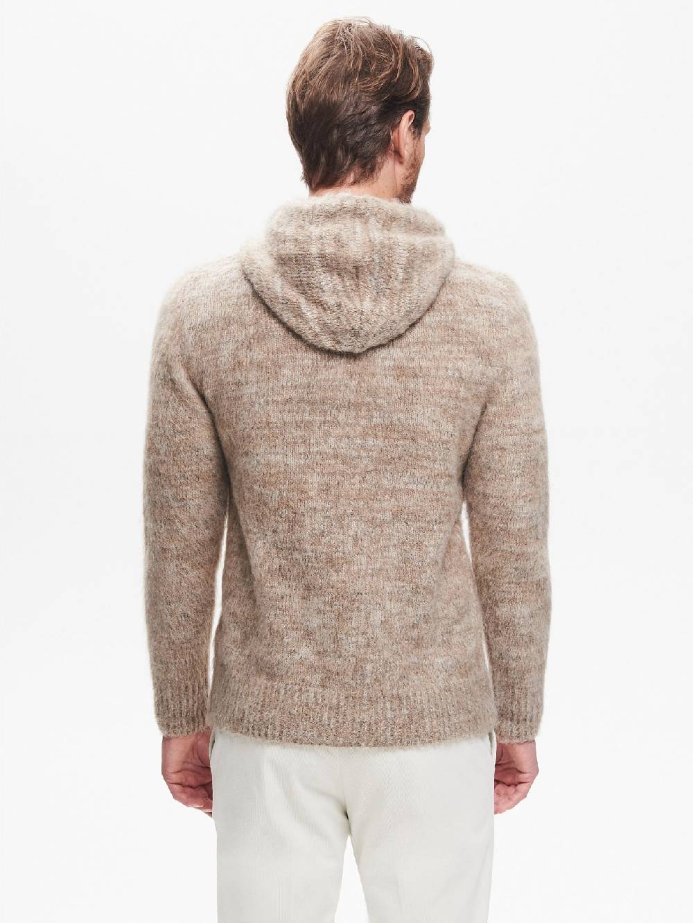 Rinascimento Maglia con Cappuccio Uomo Garzata QB24 Vendita Calda