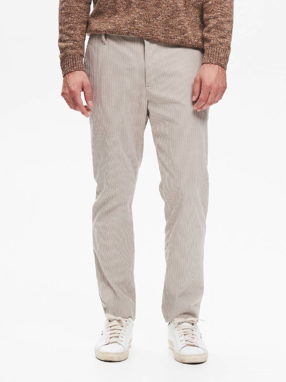 Rinascimento Pantaloni in Velluto Uomo Costa Francese QB24 Saldi Di Fabbrica