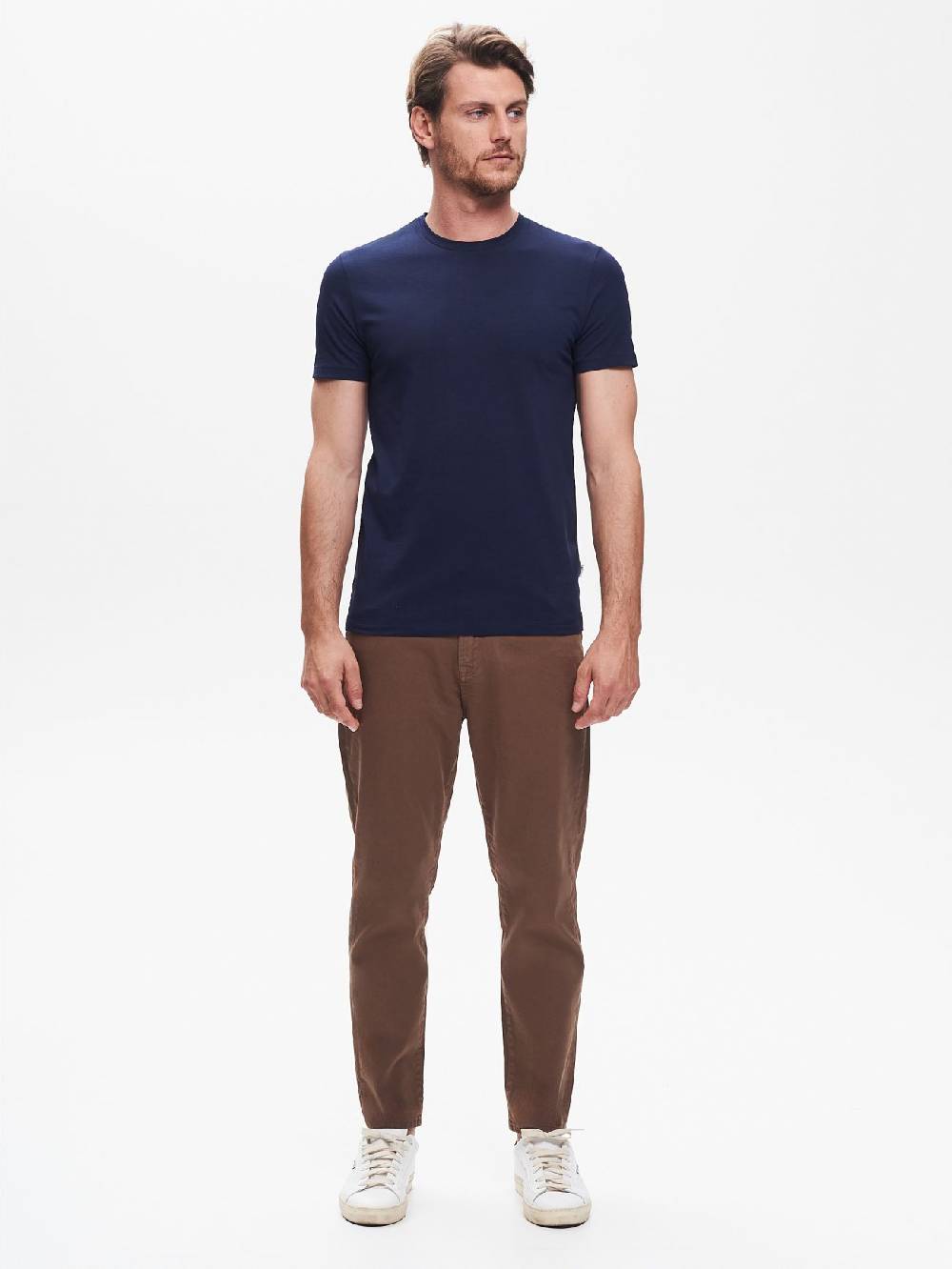 Rinascimento T-shirt Girocollo Uomo Blu QB24 Vendite Flash