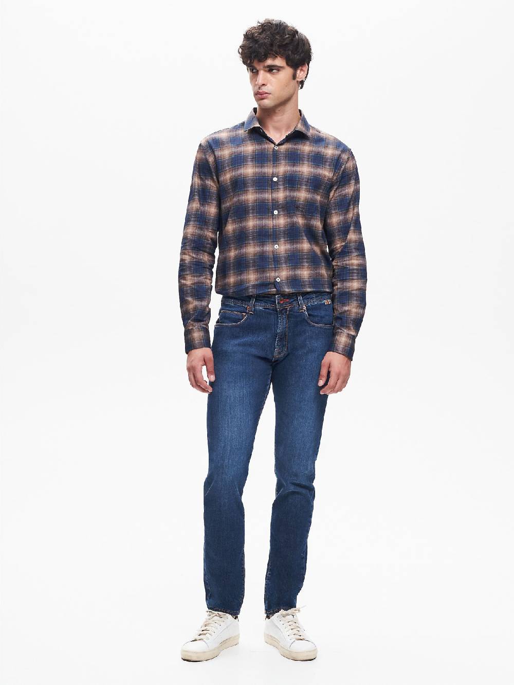 Rinascimento Jeans Slim-Fit Uomo Basic Blu QB24 In Saldo
