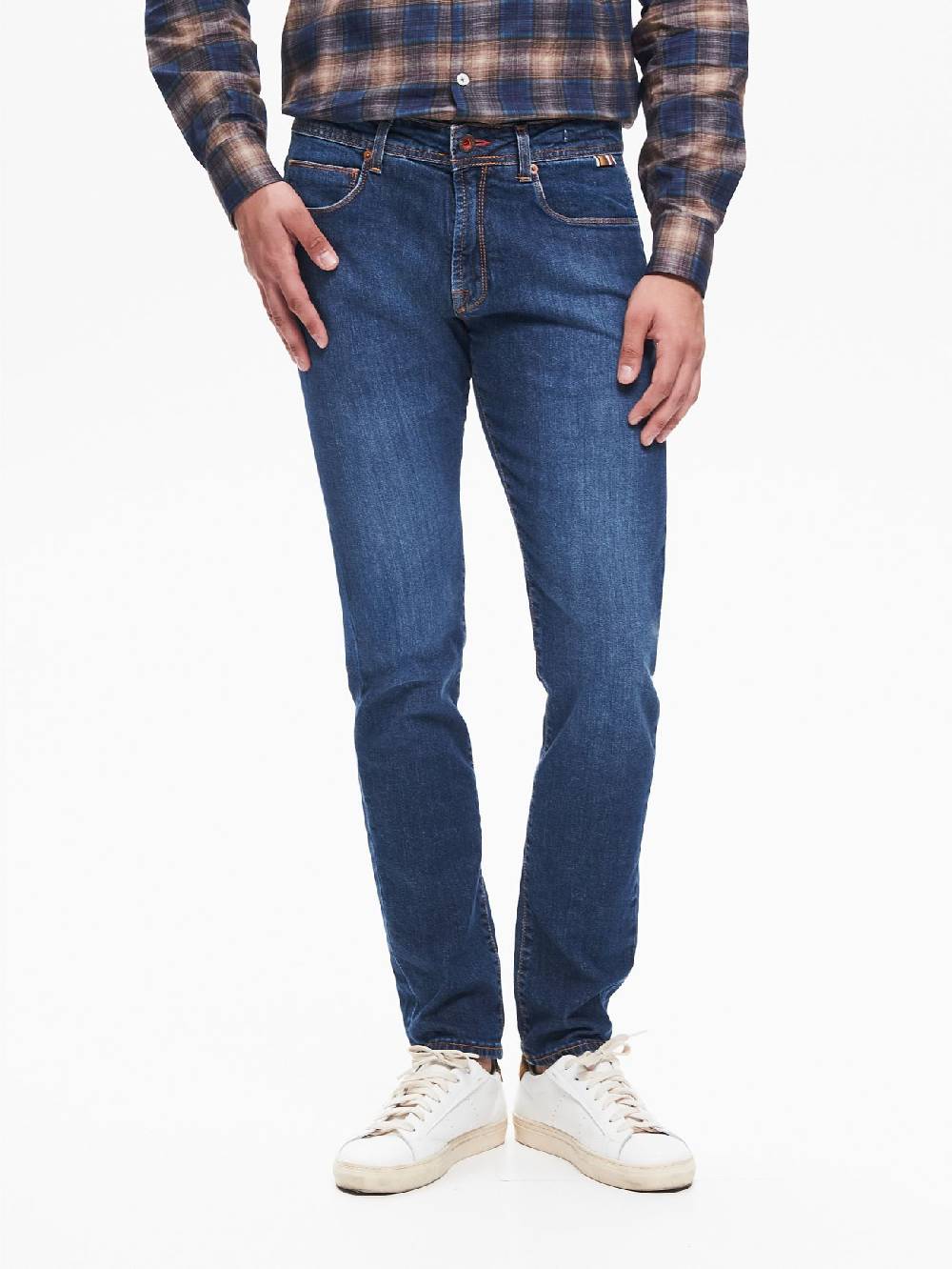 Rinascimento Jeans Slim-Fit Uomo Basic Blu QB24 In Saldo