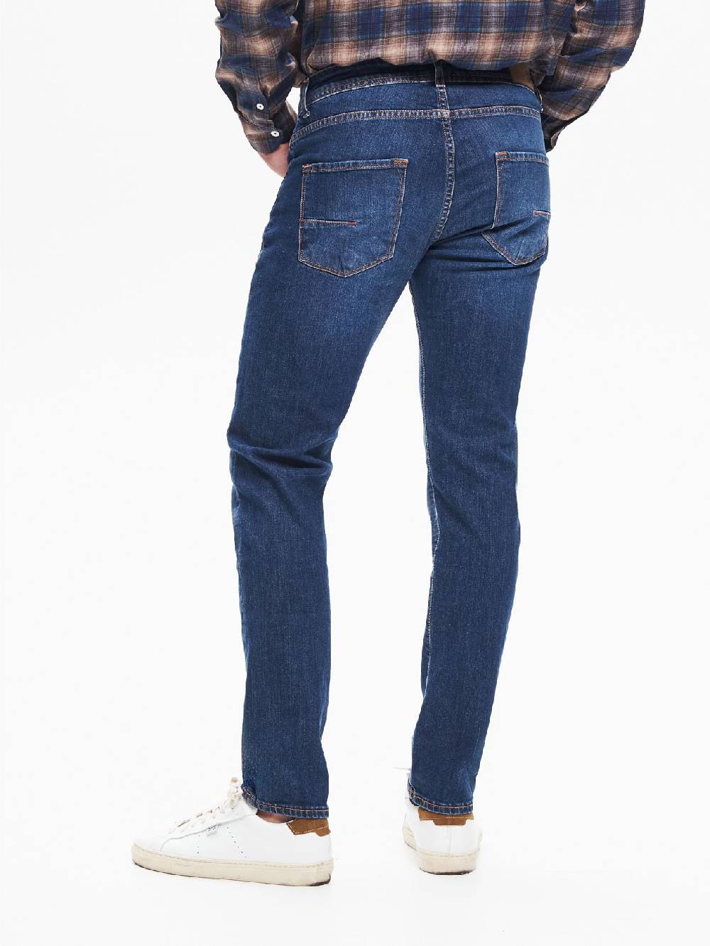 Rinascimento Jeans Slim-Fit Uomo Basic Blu QB24 In Saldo