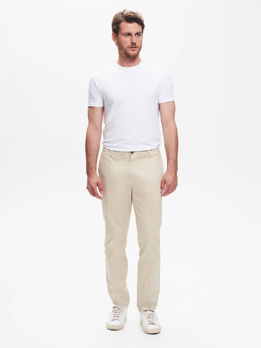 Rinascimento Pantaloni Regular-Fit Uomo in Gabardina QB24 Moda