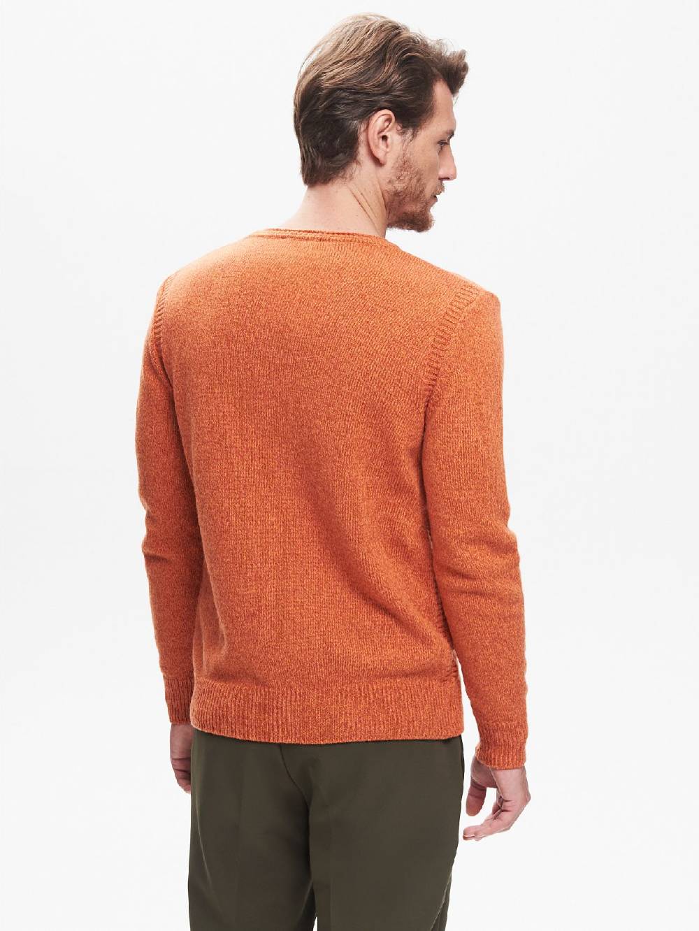 Rinascimento Maglia Girocollo Uomo Moulinè ArancioneQB24 2025