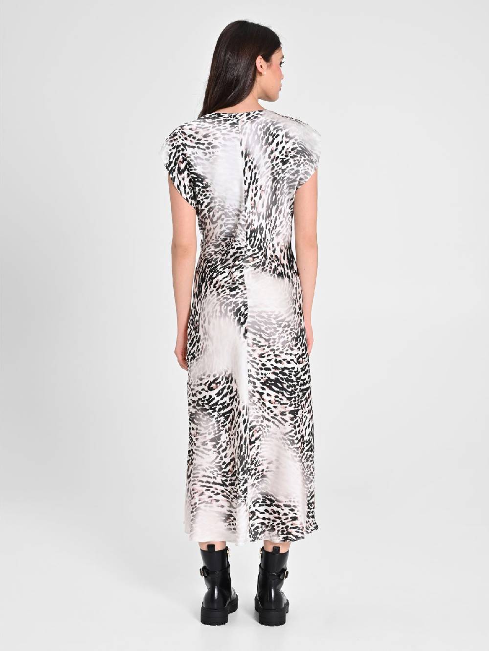 Rinascimento Abito Midi Animalier In Saldo