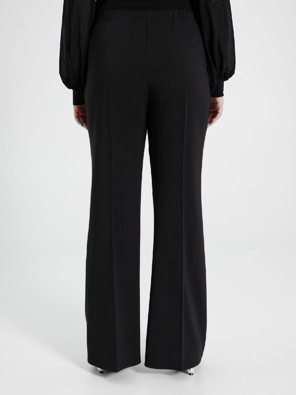 Rinascimento Pantaloni Flared Curvy con Perle Economico