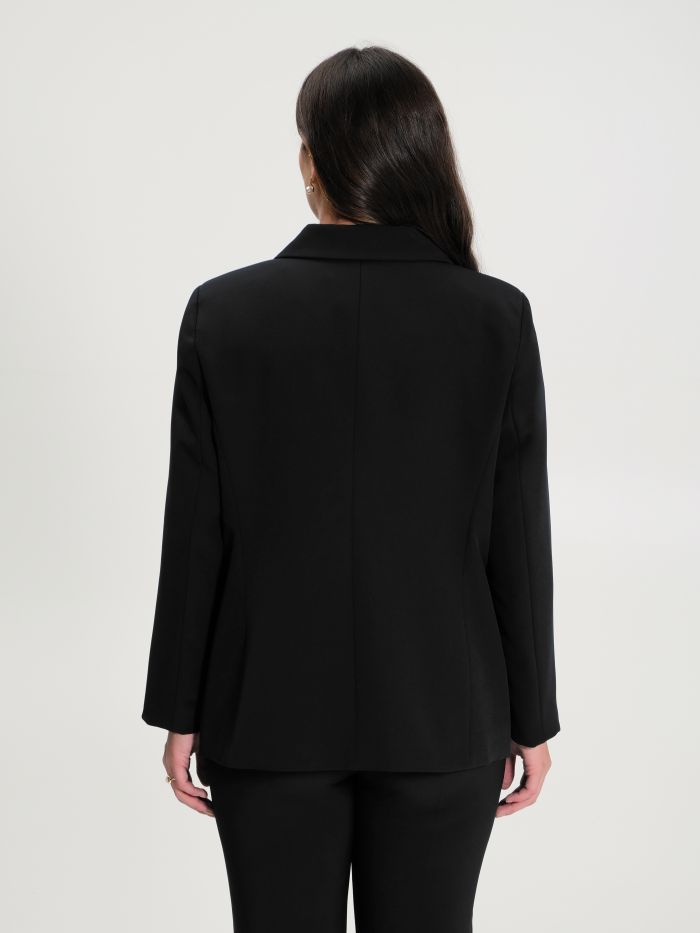 Rinascimento Giacca Curvy a Due Bottoni Nero In Vendita