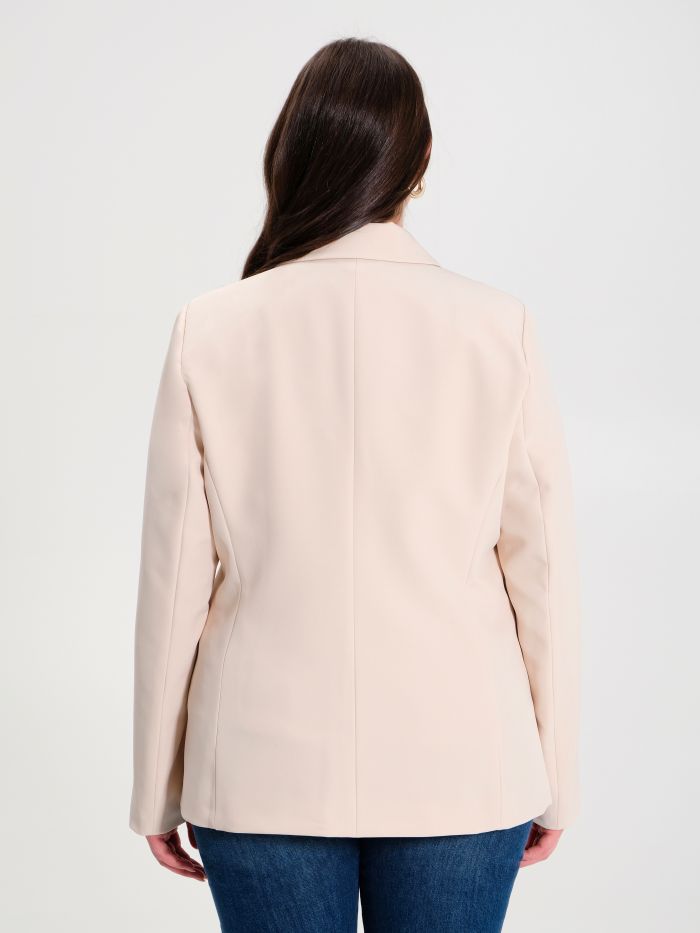 Rinascimento Giacca Curvy a Due Bottoni Beige Saldi