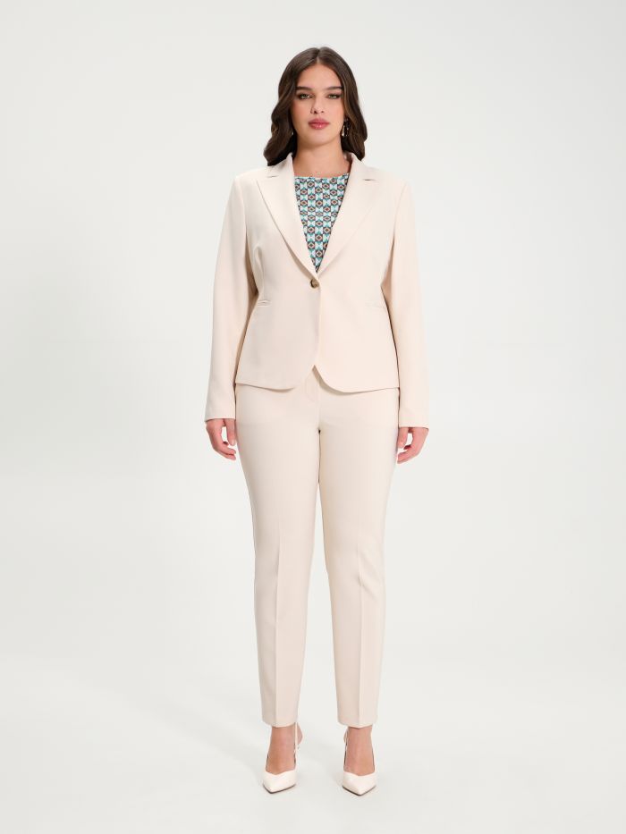 Rinascimento Giacca Curvy Monobottone Beige Offerte