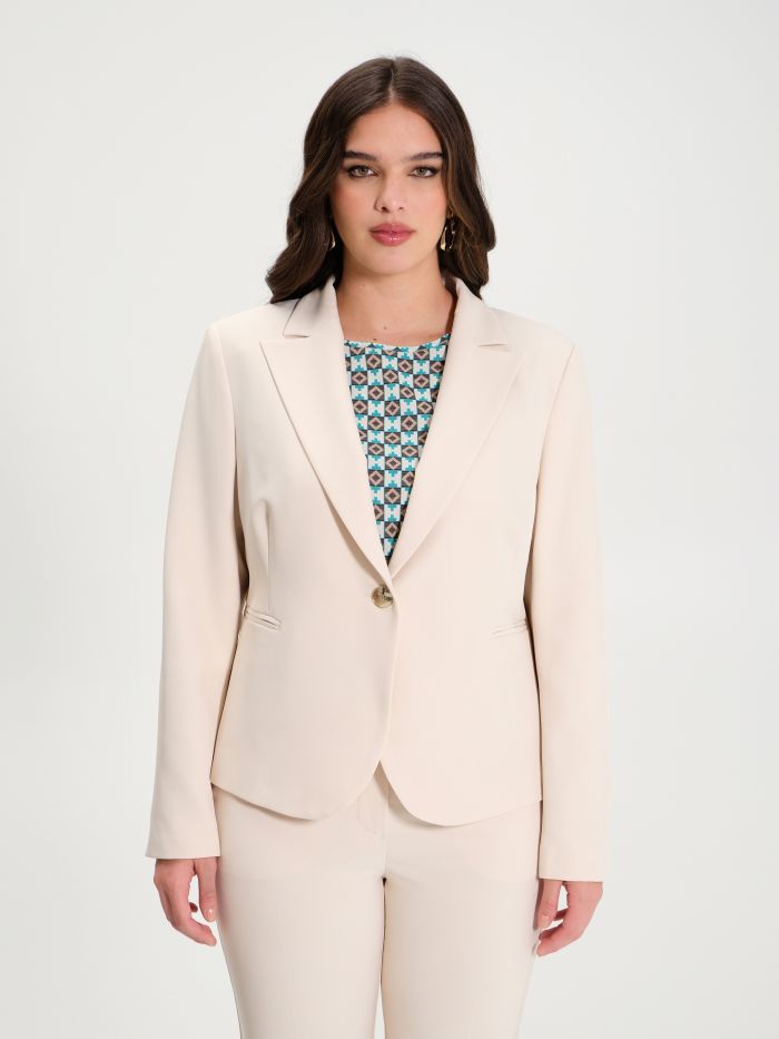 Rinascimento Giacca Curvy Monobottone Beige Offerte