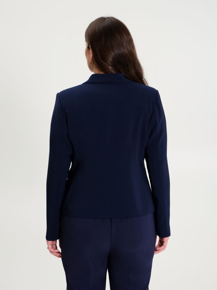 Rinascimento Giacca Curvy Monobottone Blu Navy Saldi Di Fabbrica