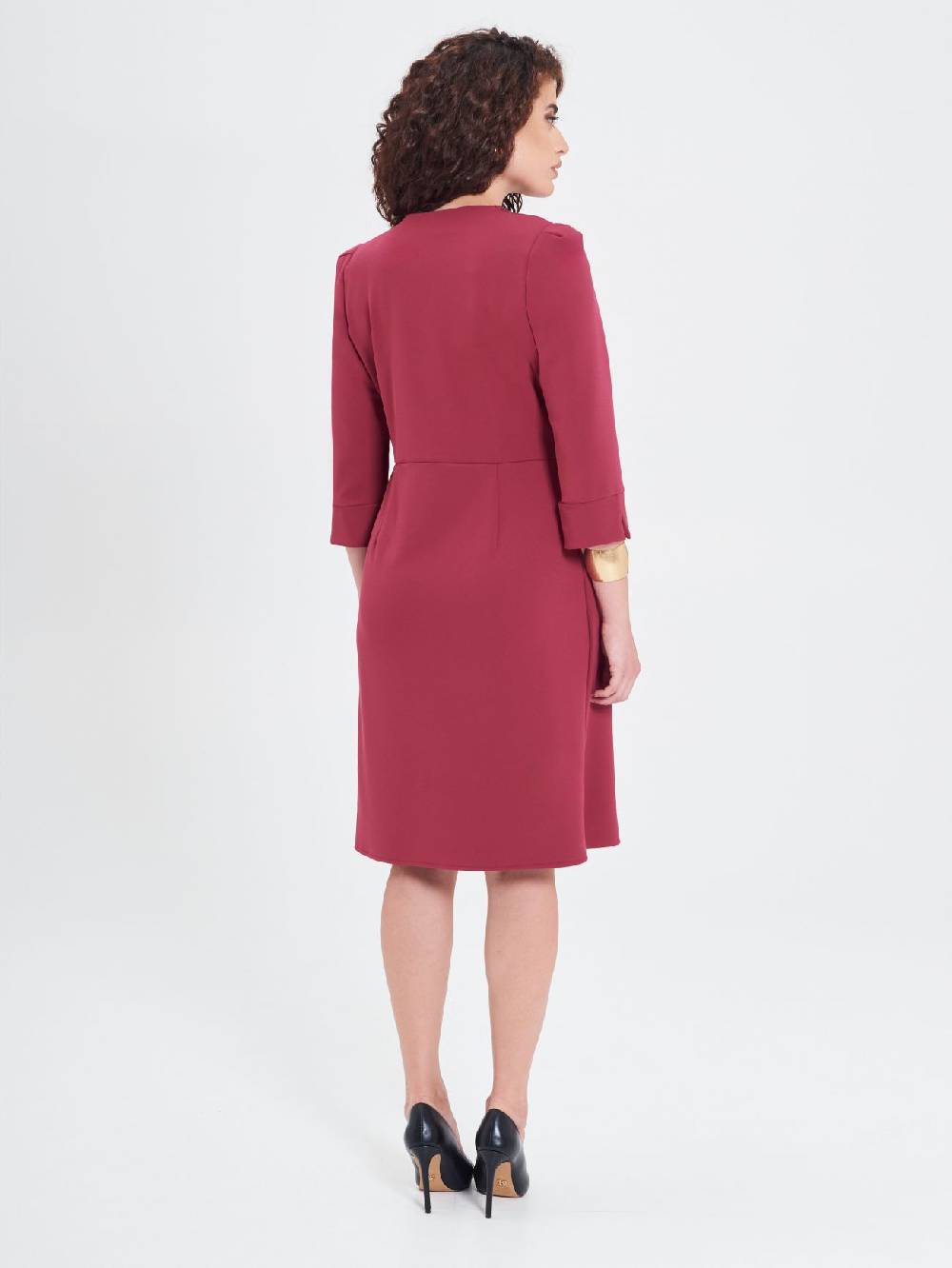 Rinascimento Abito Wrap Curvy Bordeaux Vendite Flash