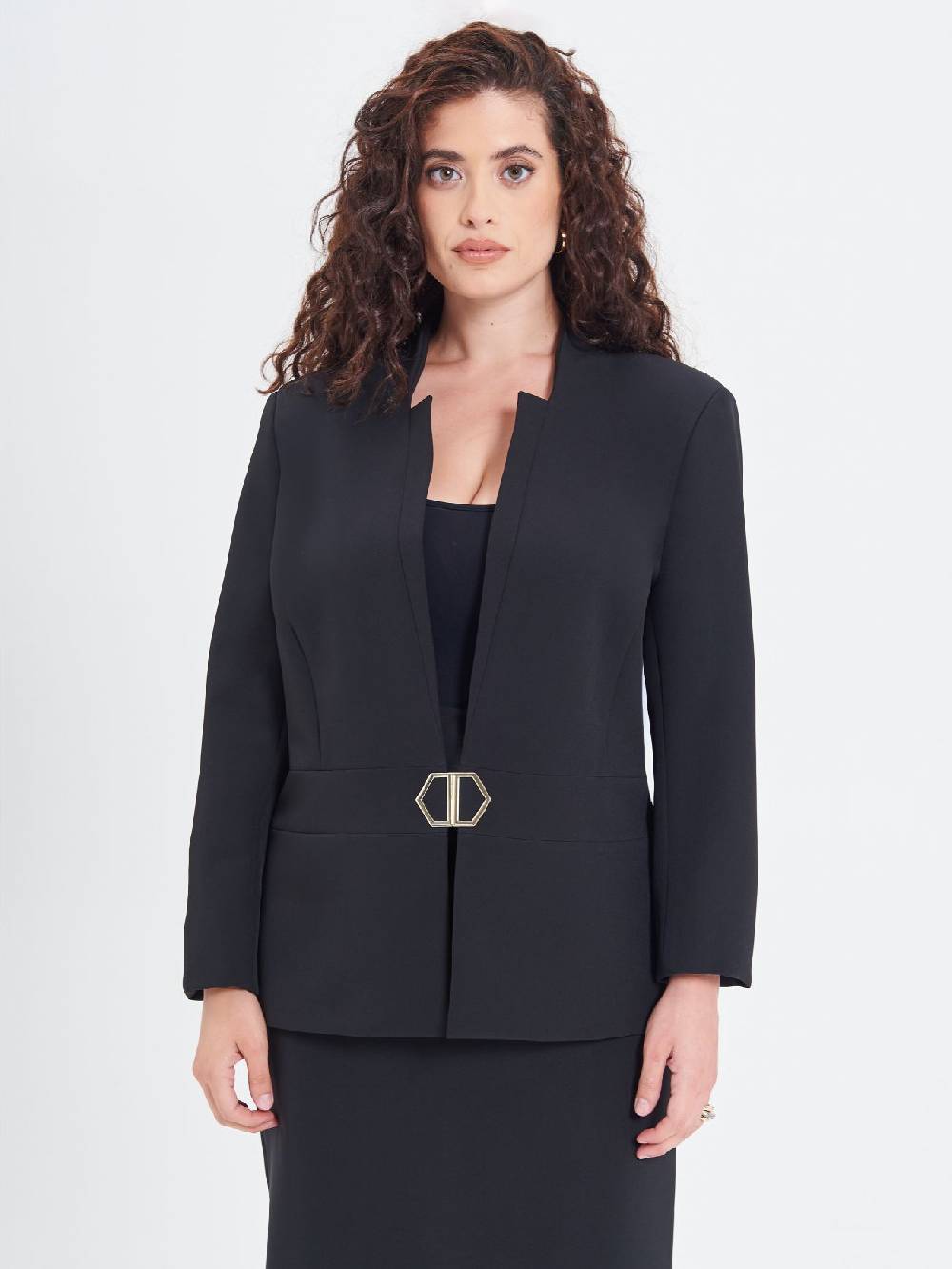 Rinascimento Giacca Curvy Fibbia Geometrica 2025
