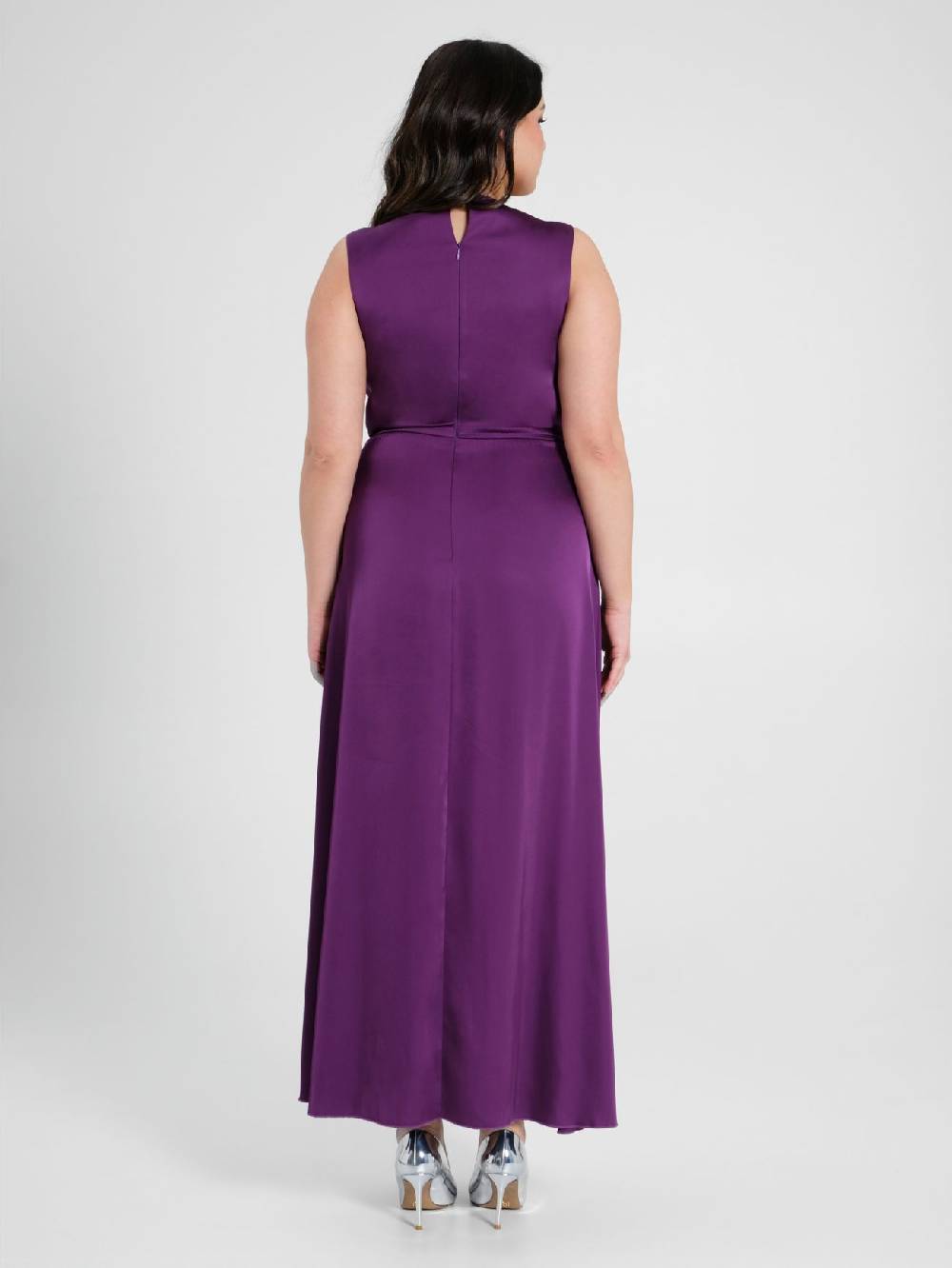 Rinascimento Abito Lungo Curvy Viola Melanzana Promozione