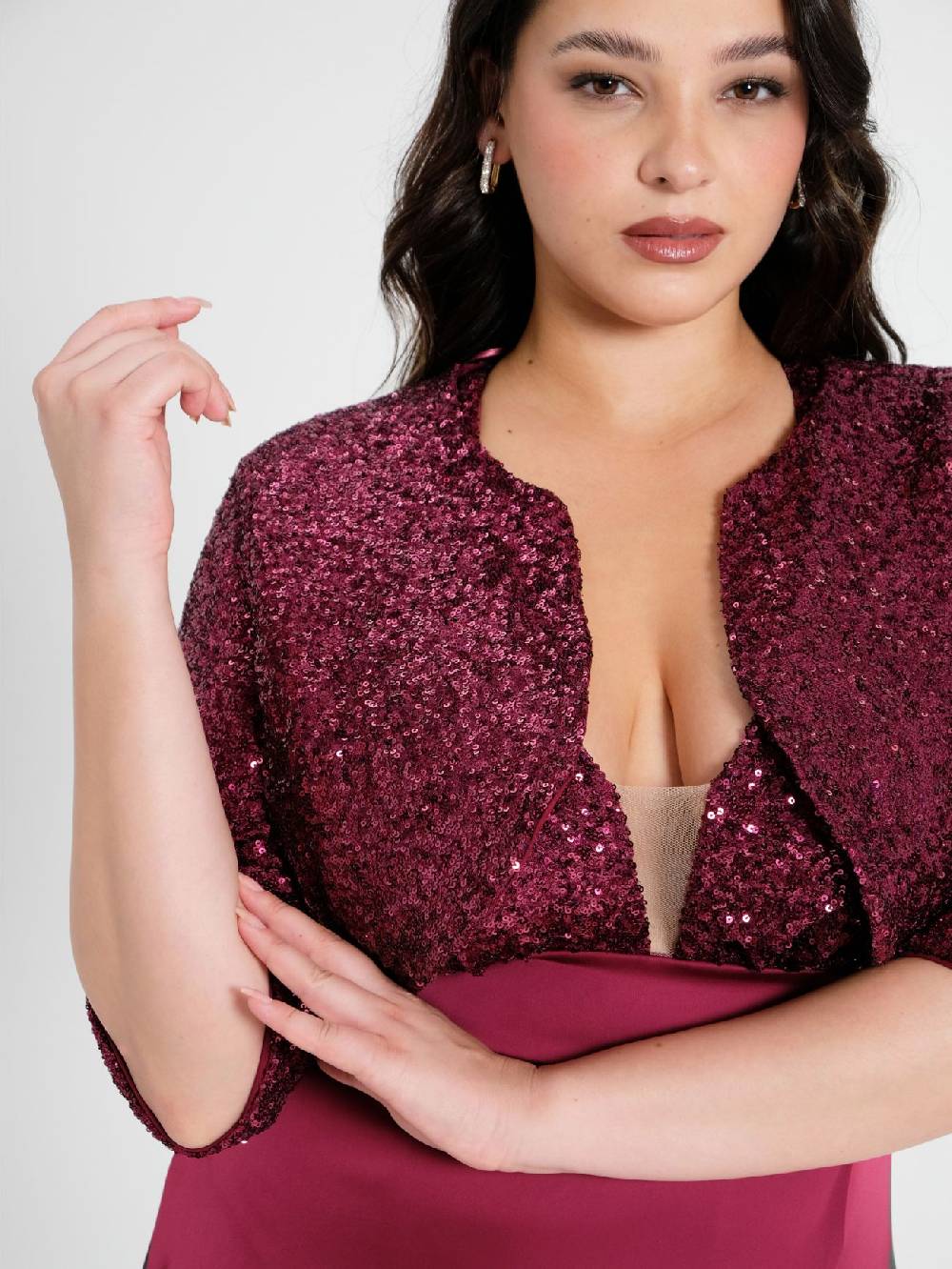 Rinascimento Coprispalle Curvy in Paillettes Spedizione Gratuita
