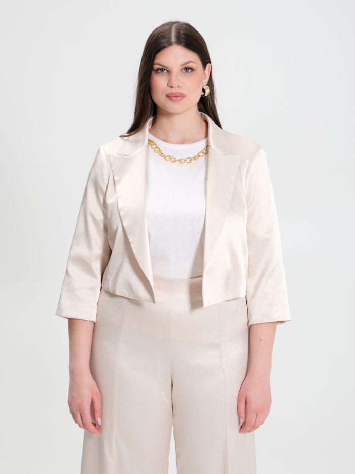 Rinascimento Giacca Curvy in Envers Satin Pezzi Unici