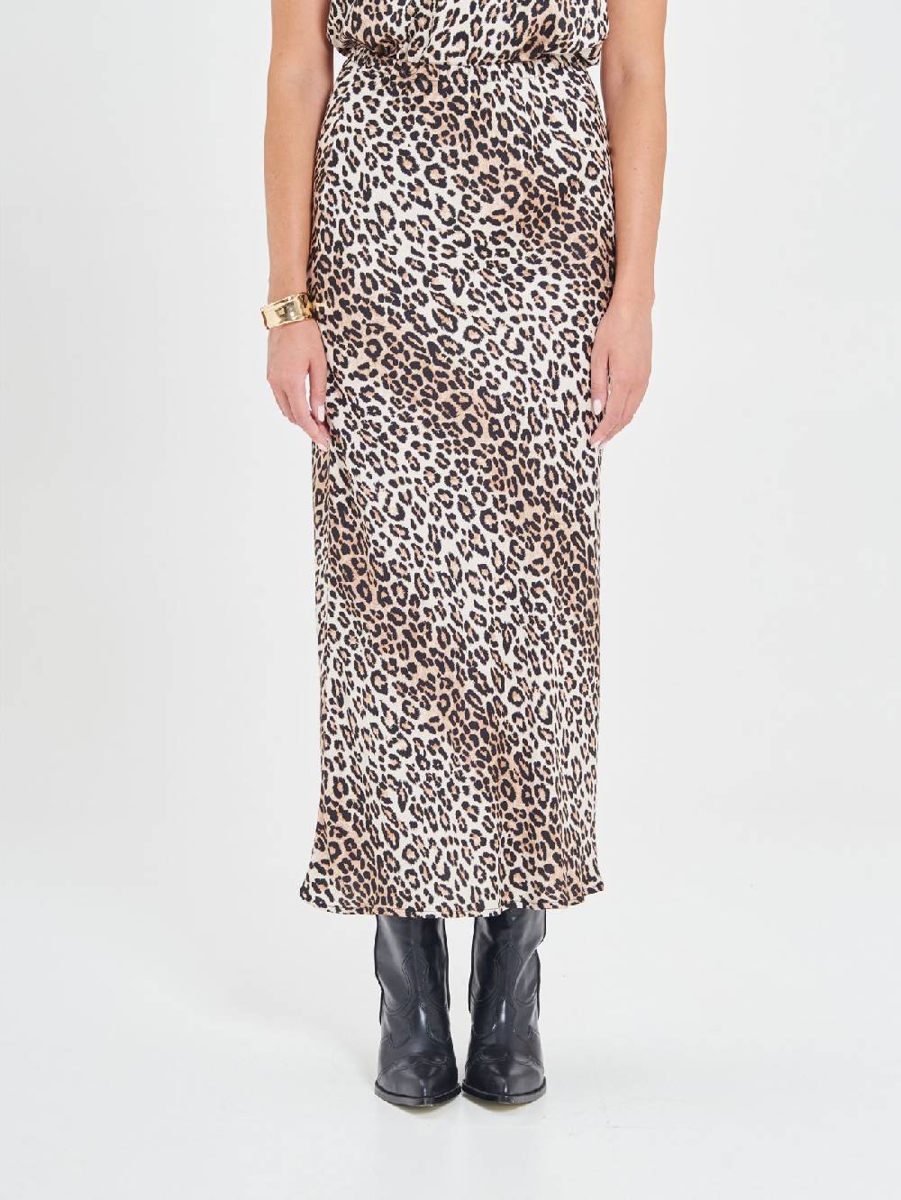 Rinascimento Gonna in Viscosa Animalier Sottocosto