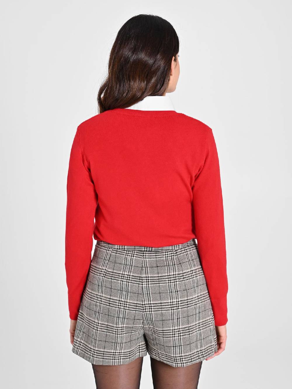 Rinascimento Maglia con Scollo a "V" Rossa Ecotec® Offerta