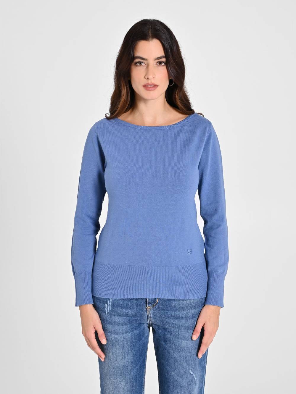 Rinascimento Maglioncino Blu Avio Ecotec® Saldi Di Fabbrica