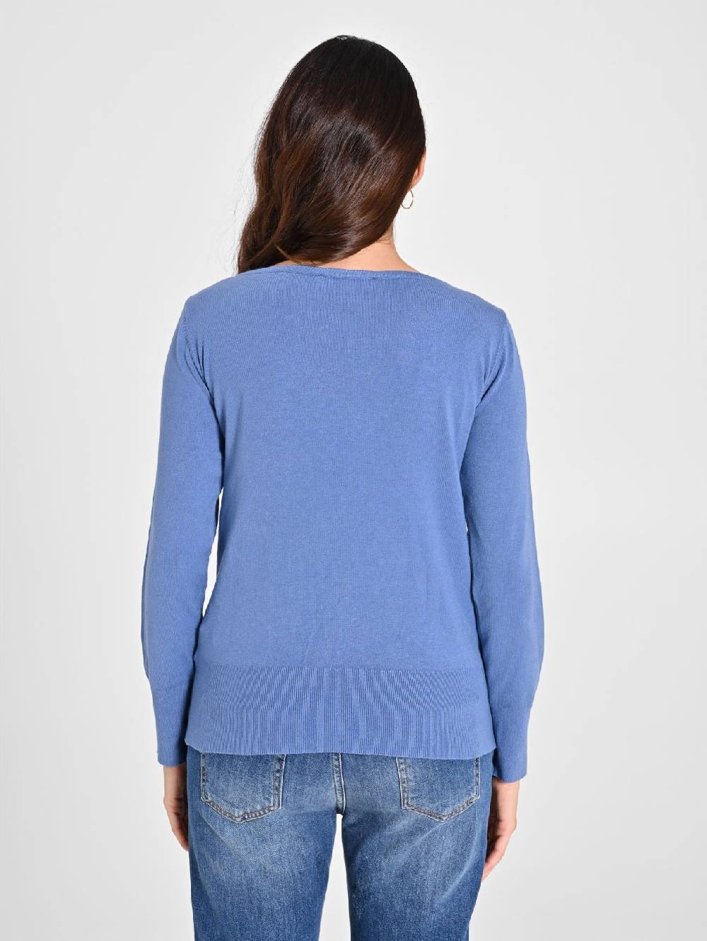 Rinascimento Maglioncino Blu Avio Ecotec® Saldi Di Fabbrica