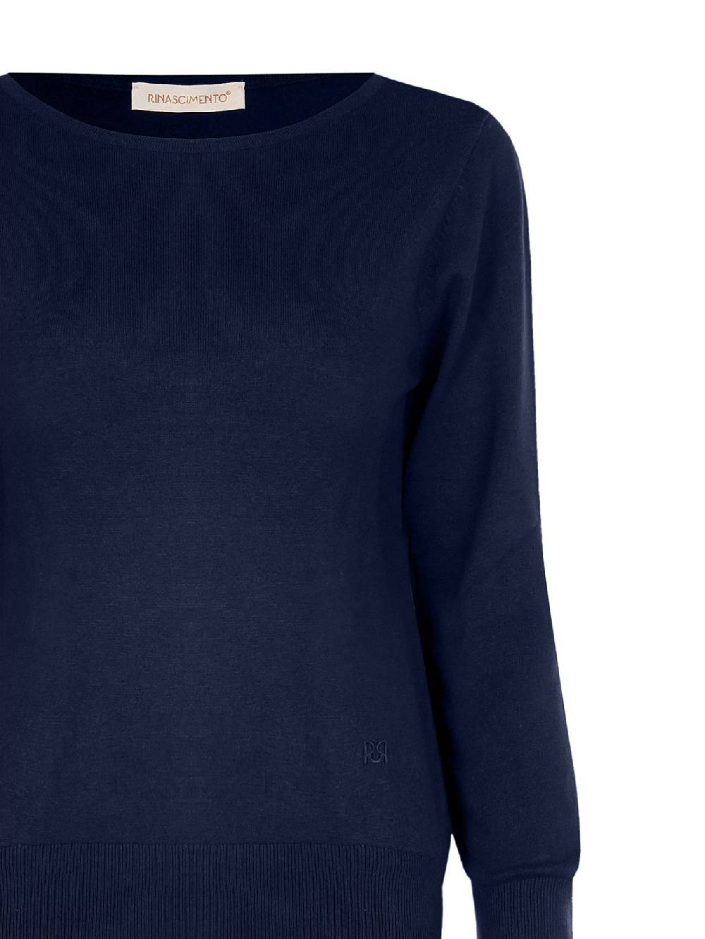 Rinascimento Maglioncino Blu Navy Ecotec® In Saldo