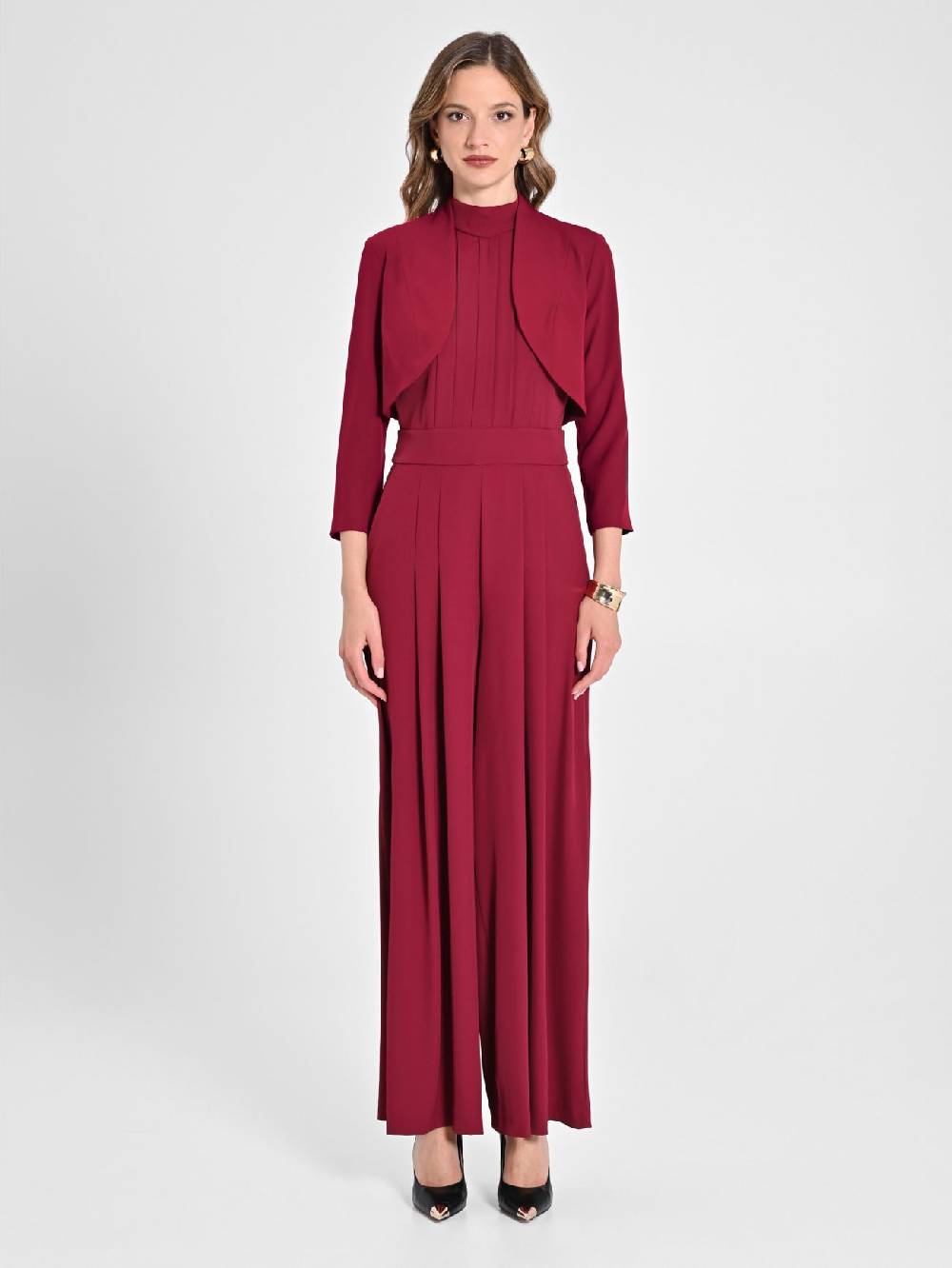 Rinascimento Coprispalle in Cady Bordeaux Vendita