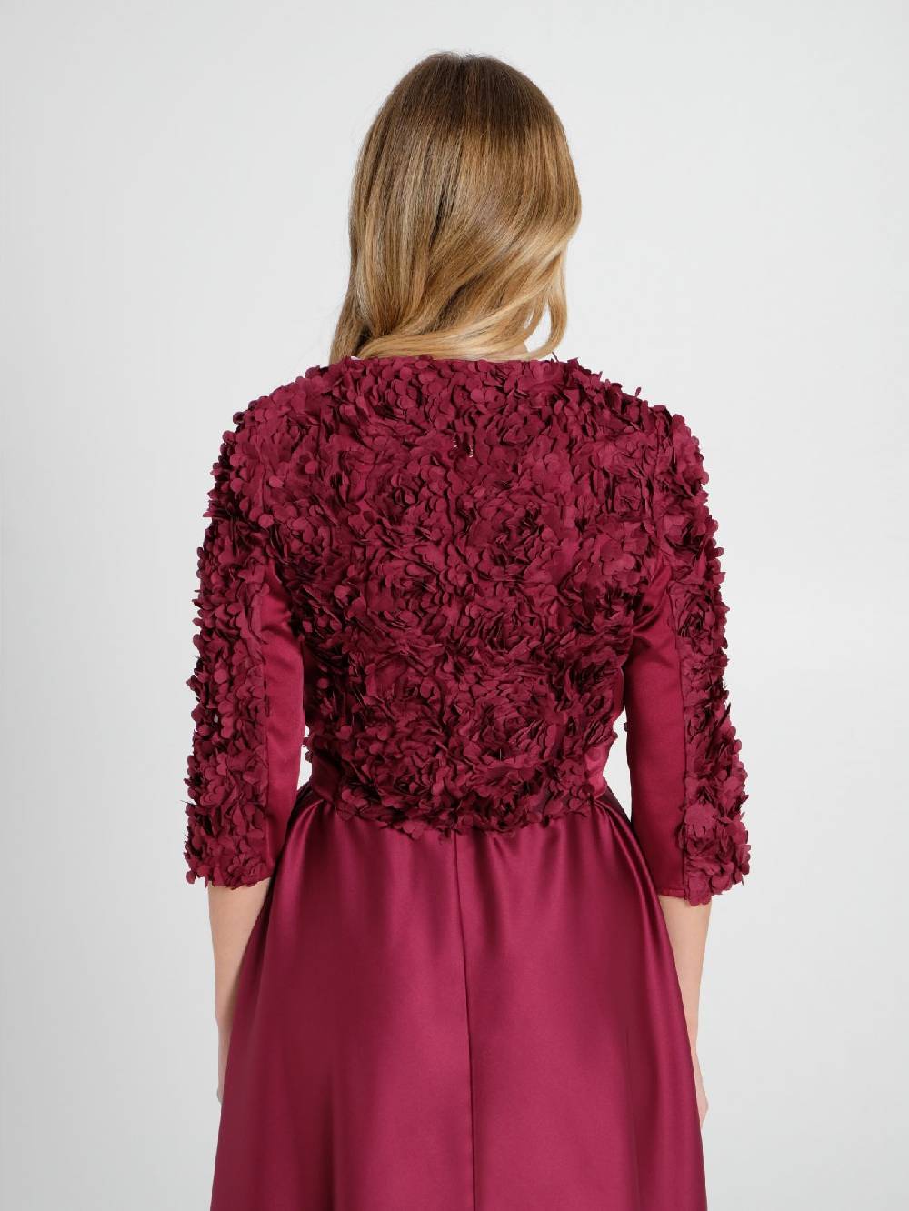 Rinascimento Giacca Bordeaux Petali Spedizione Gratuita