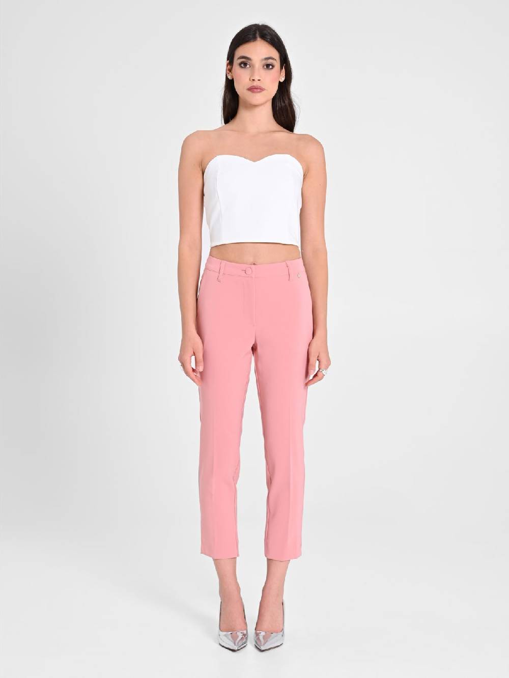 Rinascimento Pantaloni Skinny Rosa Qualità Garantita