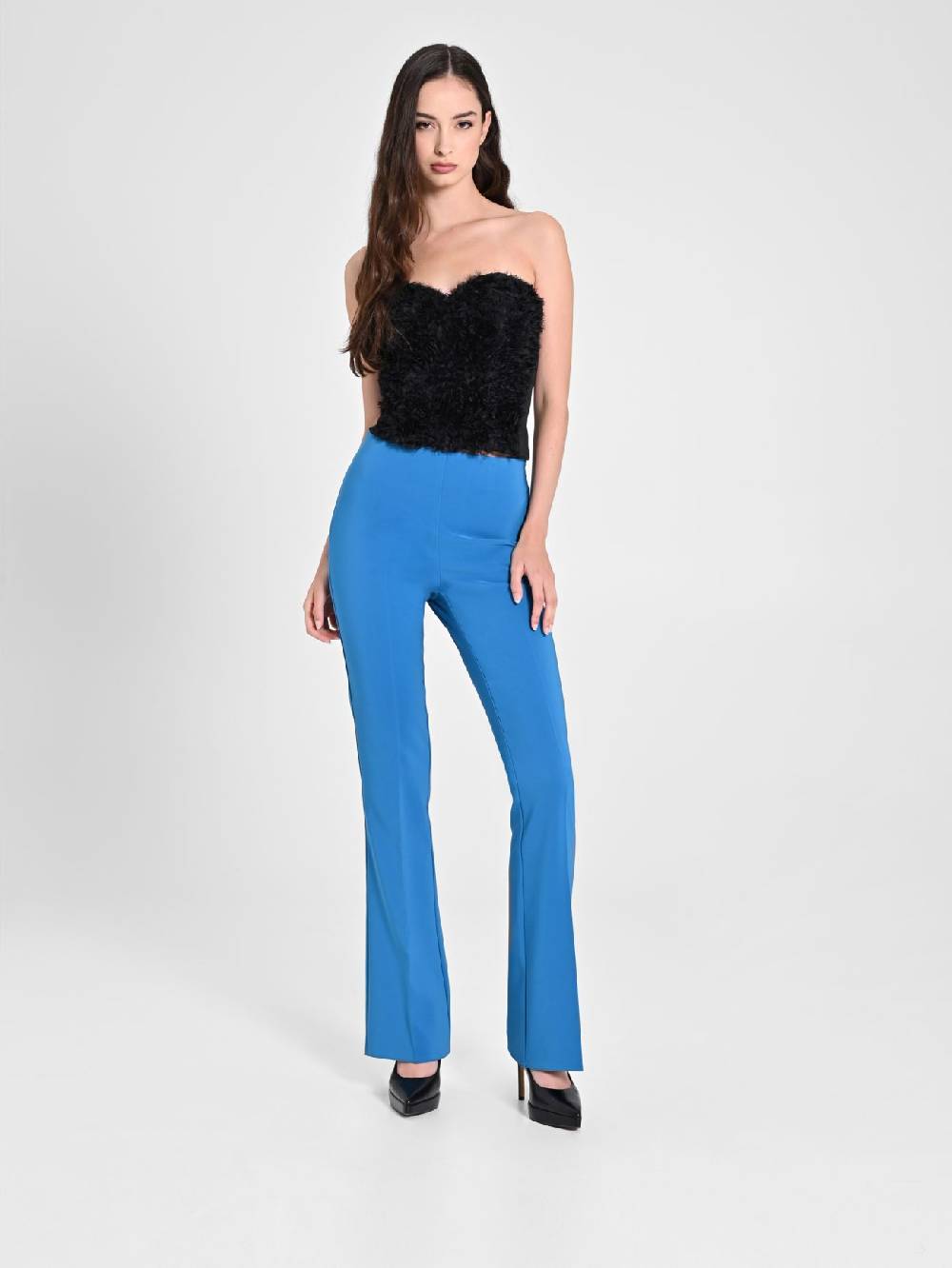 Rinascimento Pantalone Flared Blu Oceano