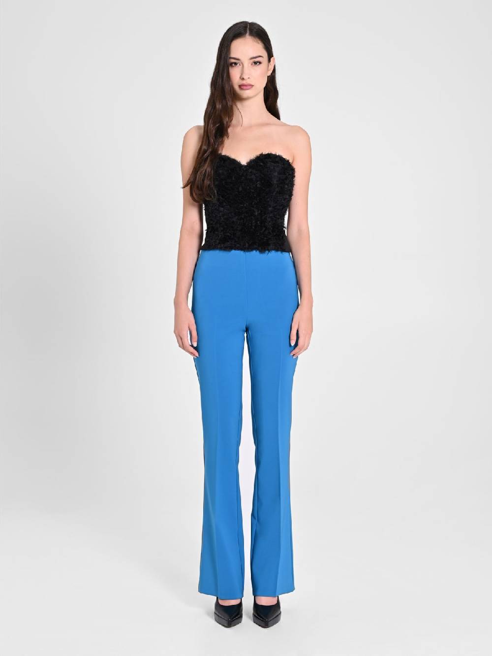 Rinascimento Pantalone Flared Blu Oceano In Saldo