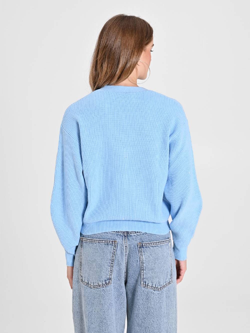 Rinascimento Cardigan Azzurro Saldi Di Fabbrica