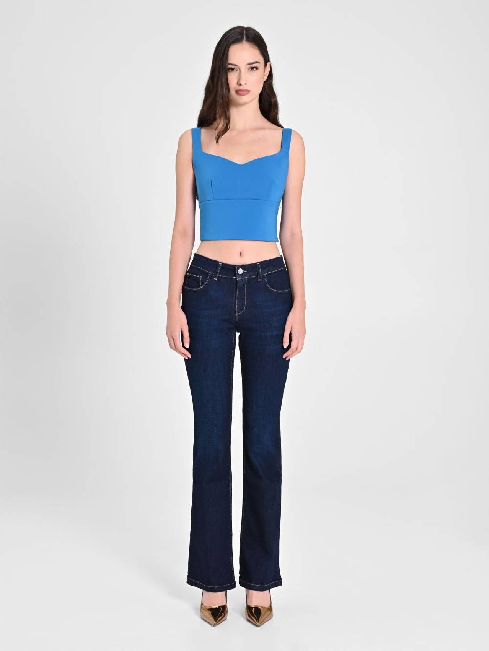 Rinascimento Top Blu Oceano Moda