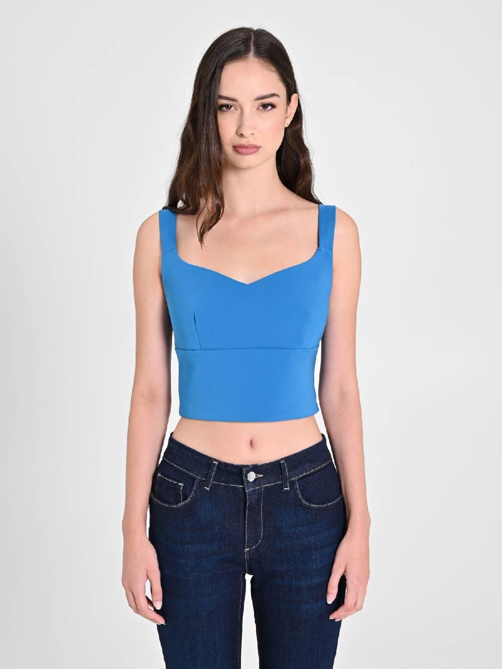 Rinascimento Top Blu Oceano Moda