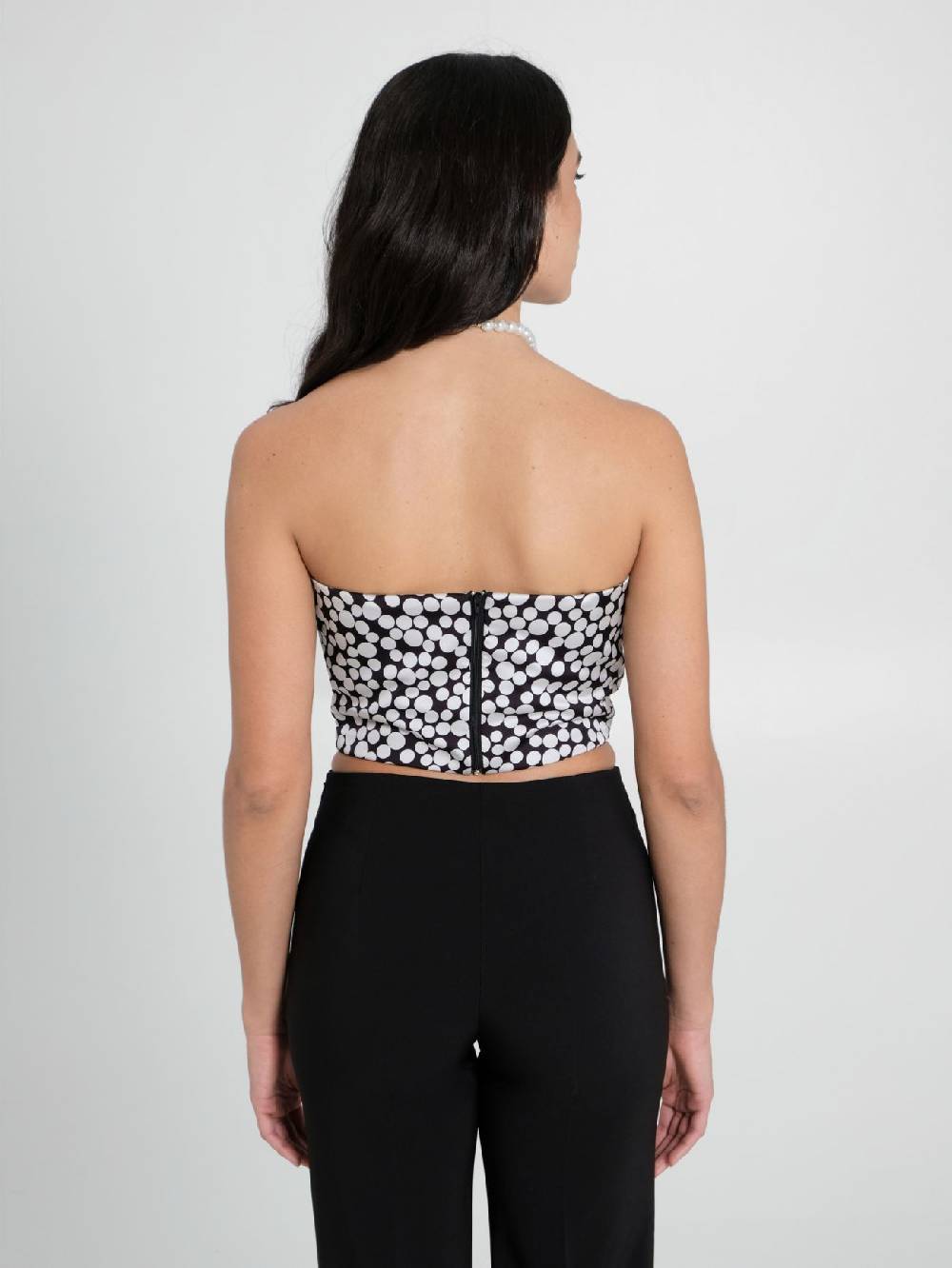 Rinascimento Top Bustier Pois Offerta esclusiva