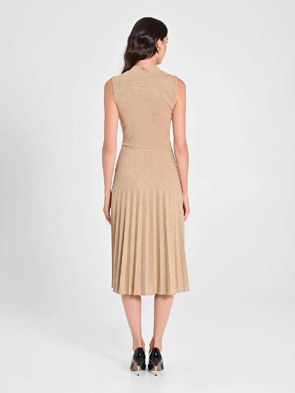 Rinascimento Abito in Lurex Oro Presa