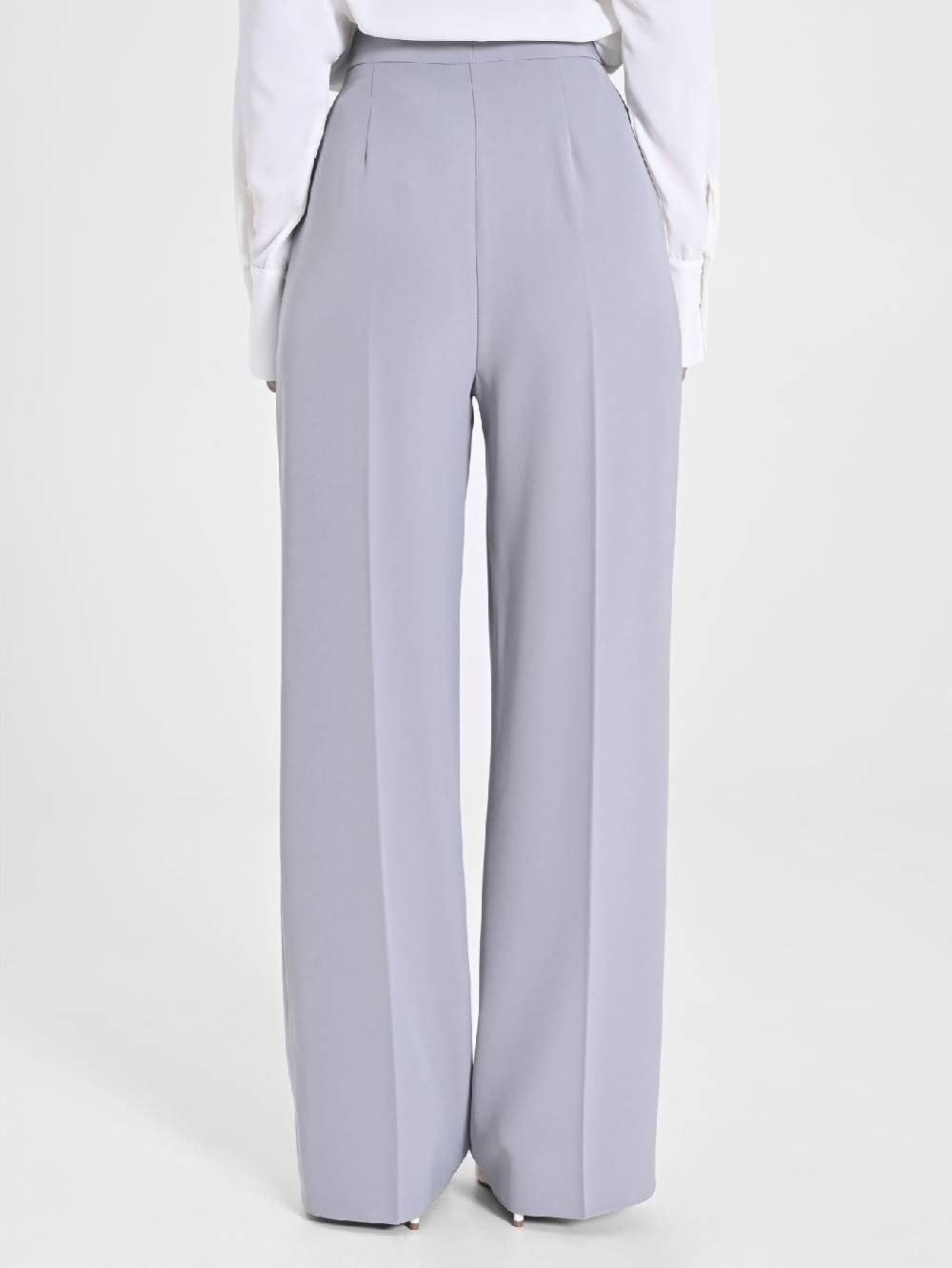 Rinascimento Pantalone Palazzo Grigio in Crepe Vendita Calda