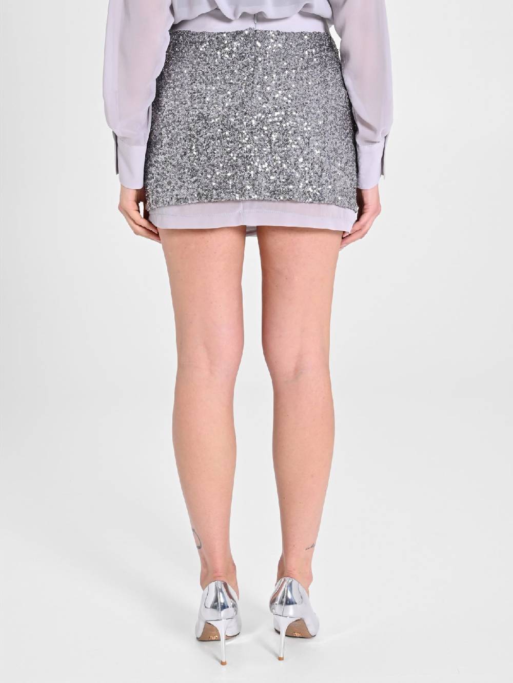 Rinascimento Gonna Corta in Paillettes Saldi Di Fabbrica